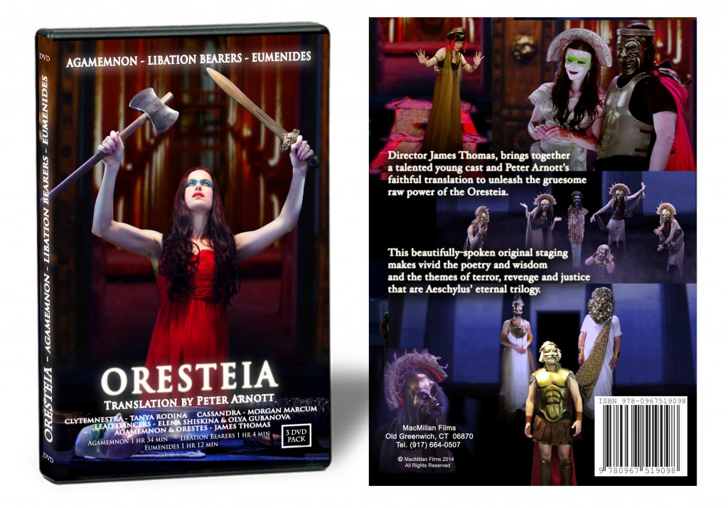 Oresteia Trilogy DVD Complete Staging of Peter Arnott Translation from the Greek